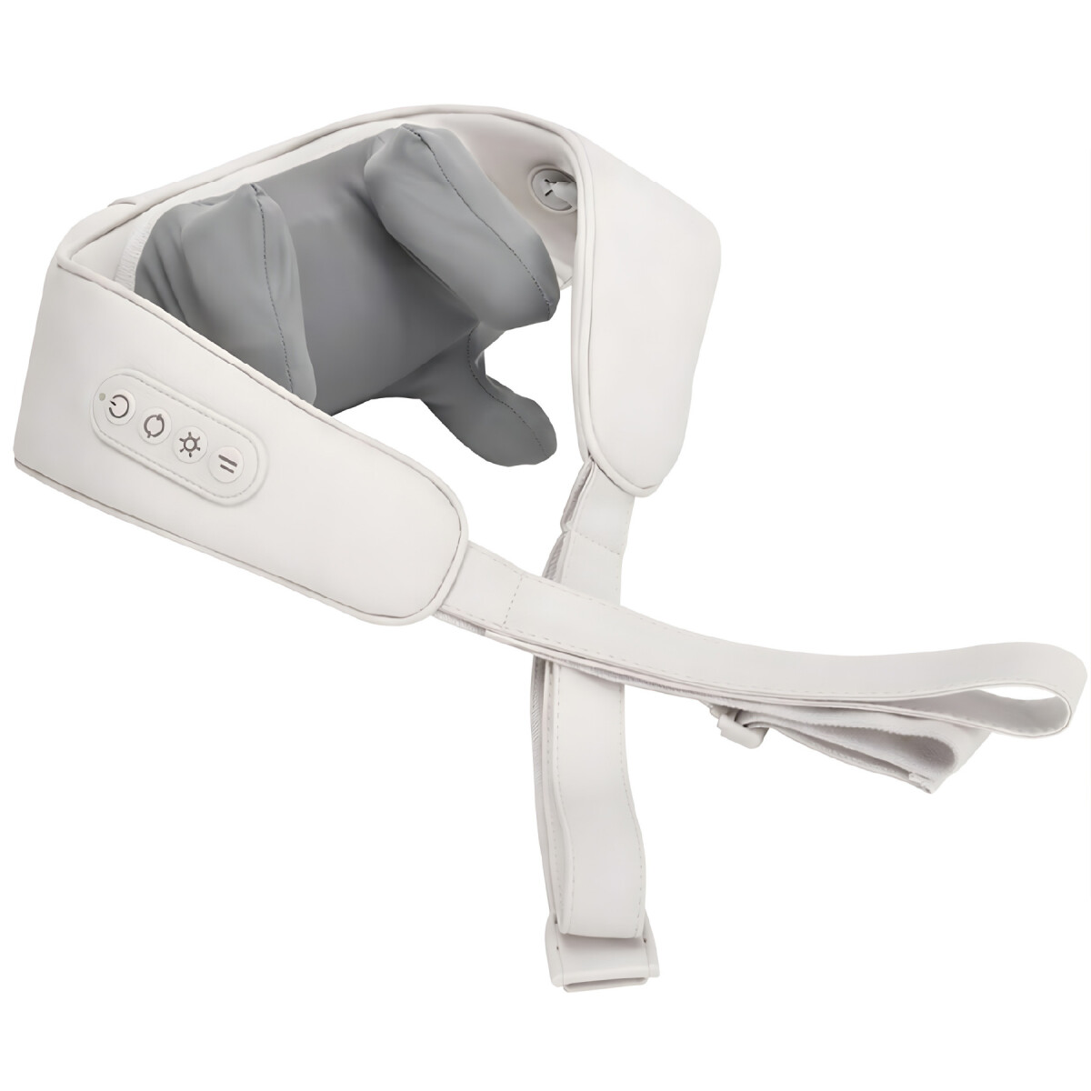 Masajeador Cervical Cuello Espalda Hombros 3 Modos 2 Niveles - Color Blanco 