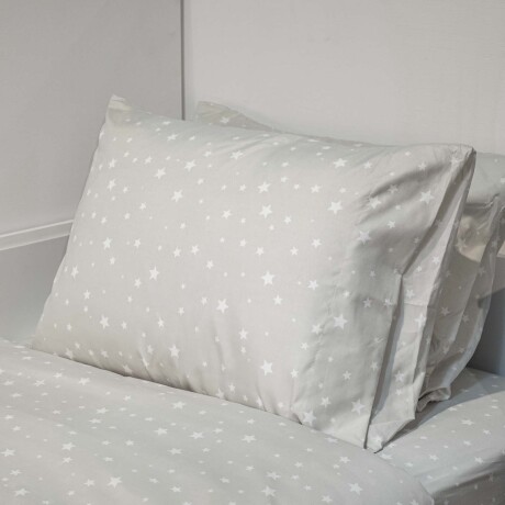 CUBRECAMA FIBRA-SUAVE GRIS KIDS ESTRELLA, GRIS