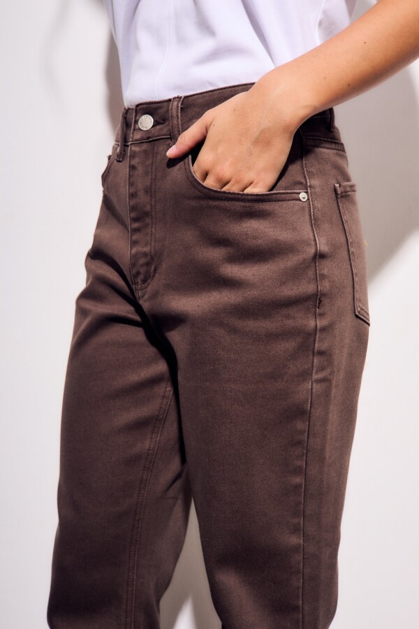 Jean Flare Marron Marron