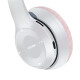 Auriculares Inalambricos De Niño Ledstar Cat Gris Salmon Auriculares Inalambricos De Niño Ledstar Cat Gris Salmon