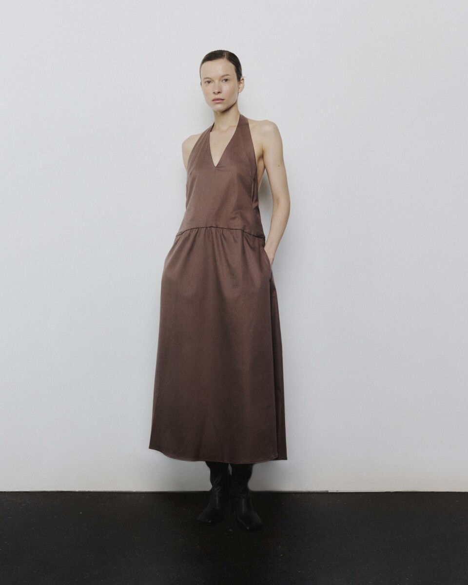 0056 POPELINE DRESS BLANCO 