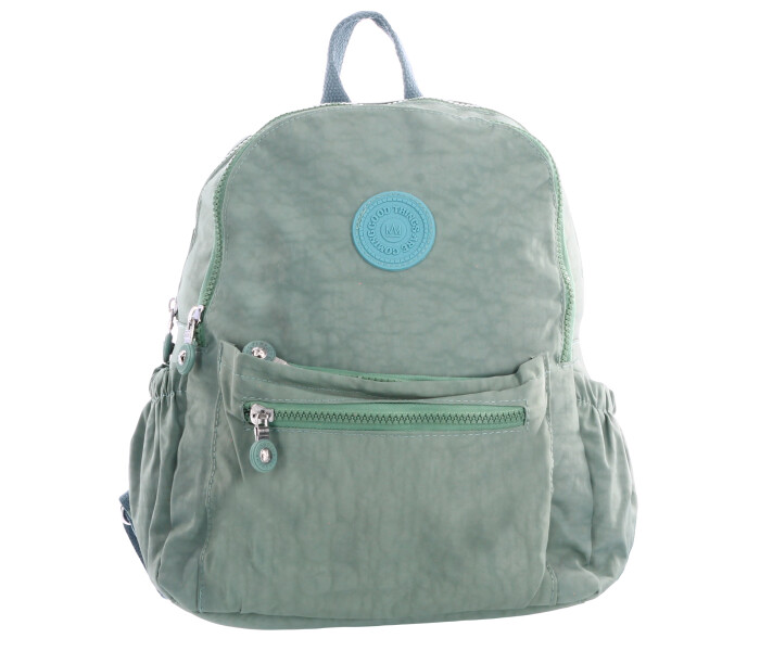 Mochila Miss Carol ROLS de tela Verde Agua
