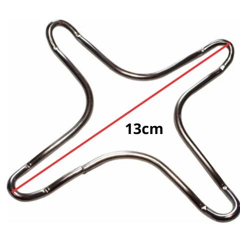 Reducción Reductor Hornalla Cocina Acero 4 Puntas 13cm Reducción Reductor Hornalla Cocina Acero 4 Puntas 13cm
