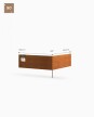 Fleje Separador 90° 20cm x 60cm x 60cm - Acero corten 2mm - 1 estaca