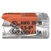CONECTOR/EMPALME RAPIDO WAGO 221/612 - 0,5 A 6MM2 - 2 CONEX CONECTOR/EMPALME RAPIDO WAGO 221/612 - 0,5 A 6MM2 - 2 CONEX