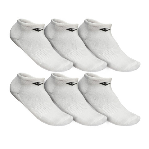 MEDIAS CORTAS EVERLAST POLY 10-13 (6 PACK) BLANCO
