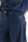 JEANS CHECKS Azul