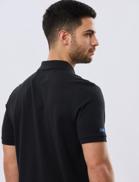 REMERA POLO LISA PIQUÉ Negro