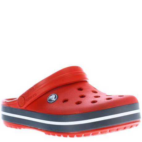 Zueco de Hombre Crocs Crocband Rojo - Gris