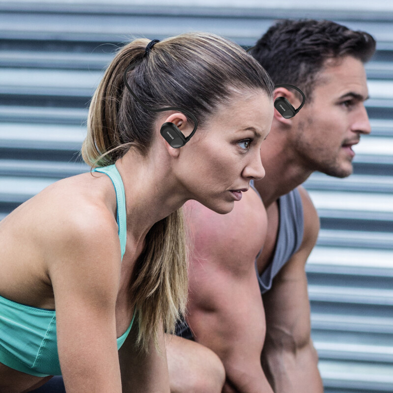 Auriculares Bluetooth de Conducción de Aire AIWA Deportivos con Micrófono incorporado Blanco | AWACF1W