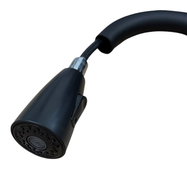 MEZCLADORA PARA MESADA DE ACERO NEGRO MATE - ROSETA EXTRAIBLE MEZCLADORA PARA MESADA DE ACERO NEGRO MATE - ROSETA EXTRAIBLE