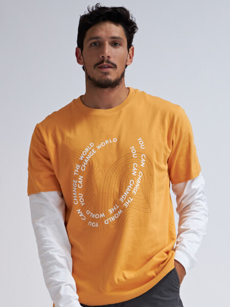 Remera Estampa You Can Change The World