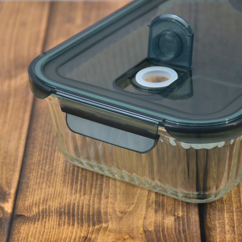 Pote hermético de vidrio 1400ml TRANSPARENTE