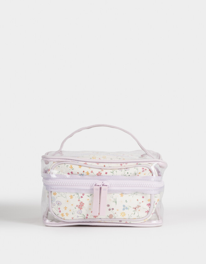 Porta Cosméticos Estampados Set De Cartucheras Estampadas - Combinacion Bicolor