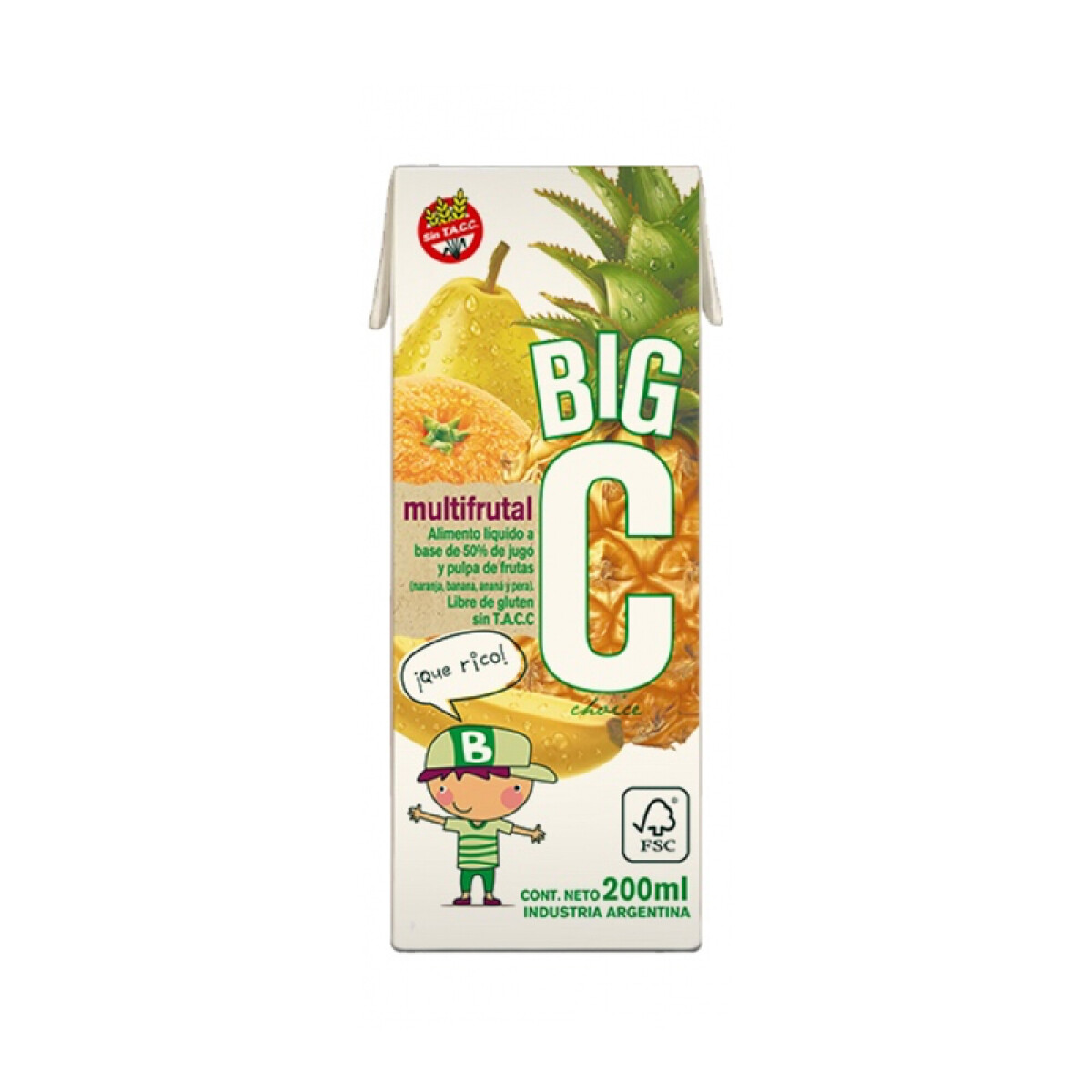 Jugo Big C 200 ml x27 - Multifruta 