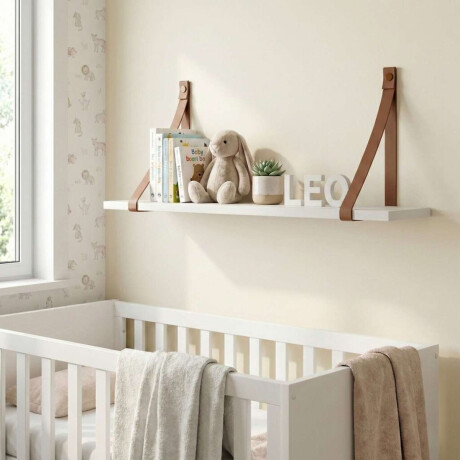 Estanteria flotante infantil Luna Blanco