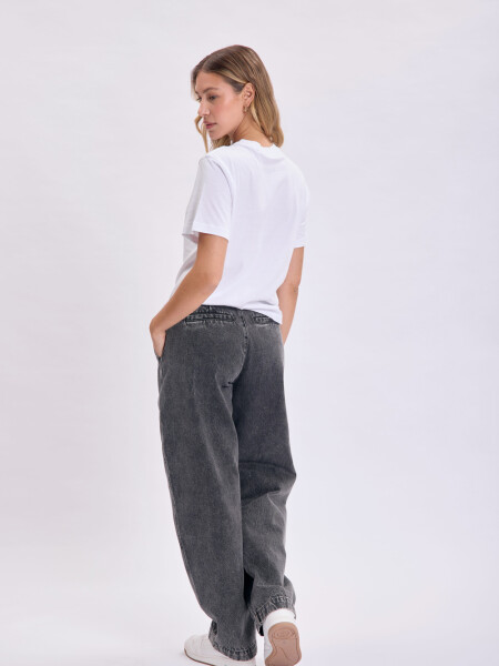 Pantalón jean carrot Negro