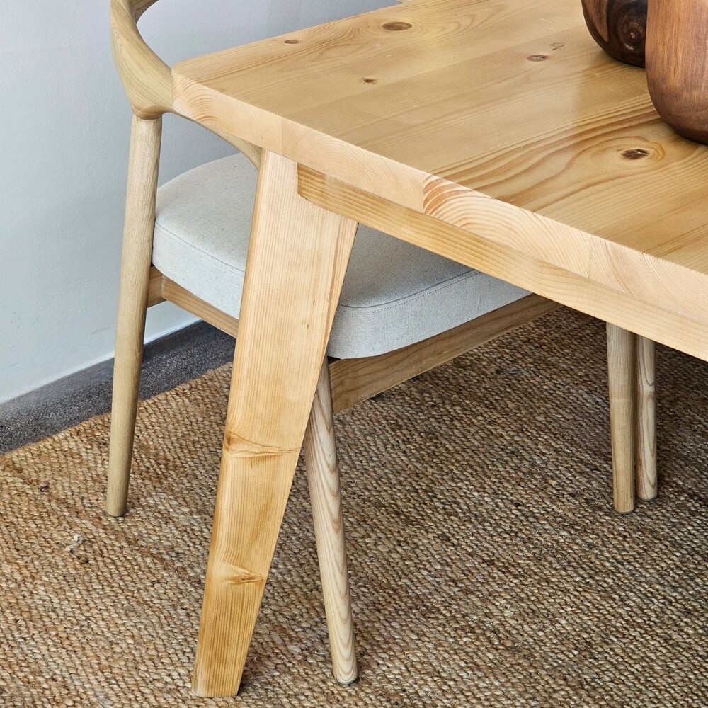 Mesa de comedor Modena - Abeto 200x100 cm (por pedido)