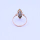 Anillo oro 18k antiguo marquiz con diamantes. Anillo oro 18k antiguo marquiz con diamantes.