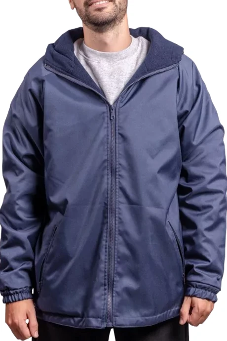 Campera impermeable forro polar Azul marino