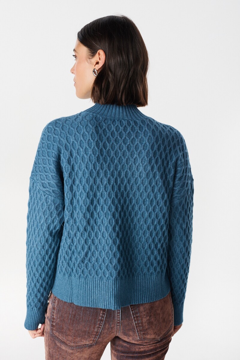 Sweater Panal Azul