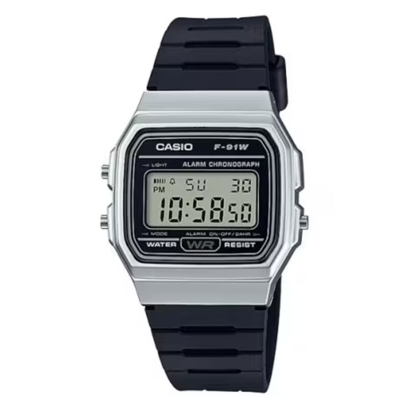 Reloj Casio F91WM-7A Unisex Negro