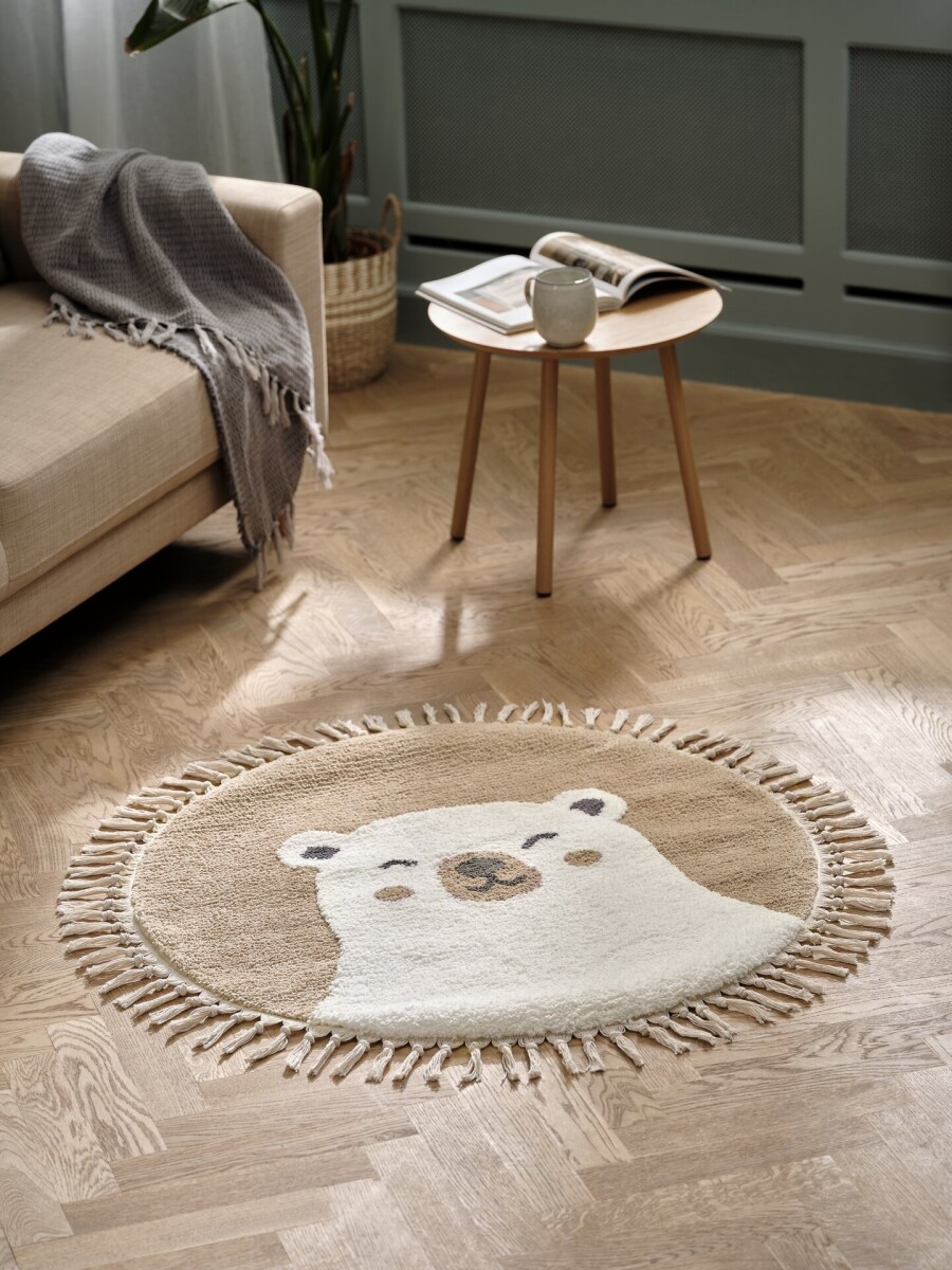 Alfombra TURT Ø90 beis 