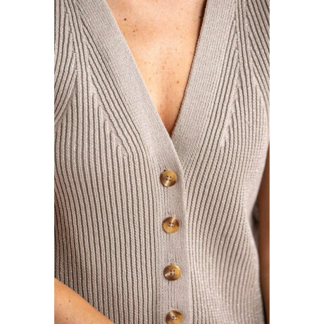Chaleco Lurex Plata