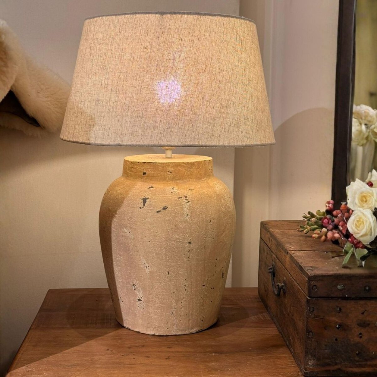 Lámpara de mesa vasija 