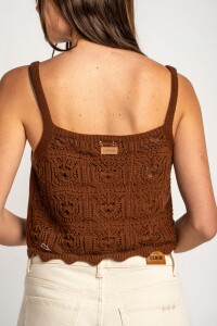 Top Texturado Chocolate