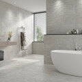 PORCELANATO GROOVE CASPIO GRIS MT RECTIFICADO "A" 40X120 CM Porcelanato Groove Caspio Gris Mt Rectificado "a" 40x120 Cm