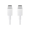 Cable original Samsung Tipo-C a Tipo-C 1.8 metros color blanco Cable Original Samsung Tipo-c A Tipo-c 1.8 Metros Color Blanco