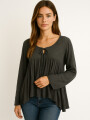 Blusa Roshio Gris Oscuro