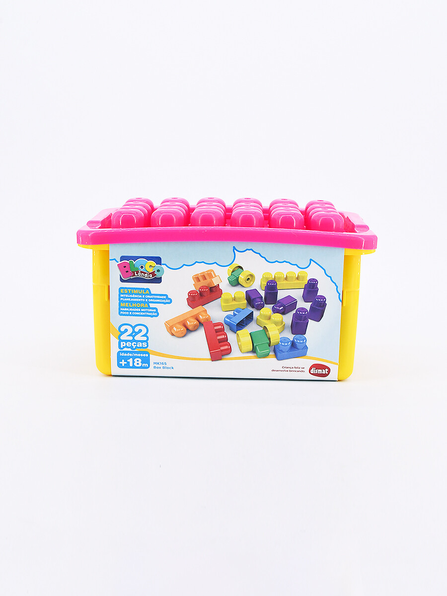 BLOQUES SET x 19 PIEZAS - MULTICOLOR 