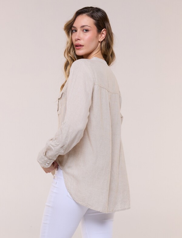 Blusa Lino BEIGE