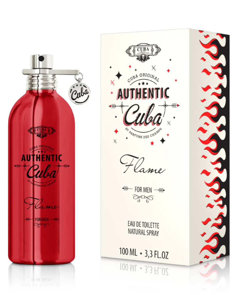 Perfume Cuba Authentic Flame for Men EDT 100ml Original 