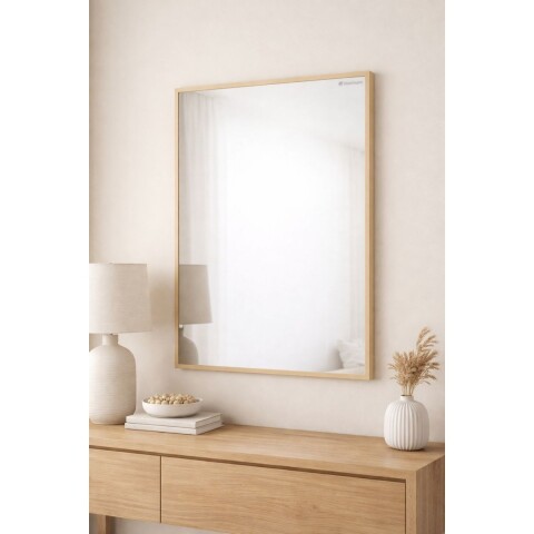 Espejo en madera Bisonte 600x850 beige COZIMAX Espejo En Madera Bisonte 600x850 Beige Cozimax