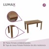 Juego de comedor Mesa de madera y 6 sillas rústicas Juego de comedor Mesa de madera y 6 sillas rústicas