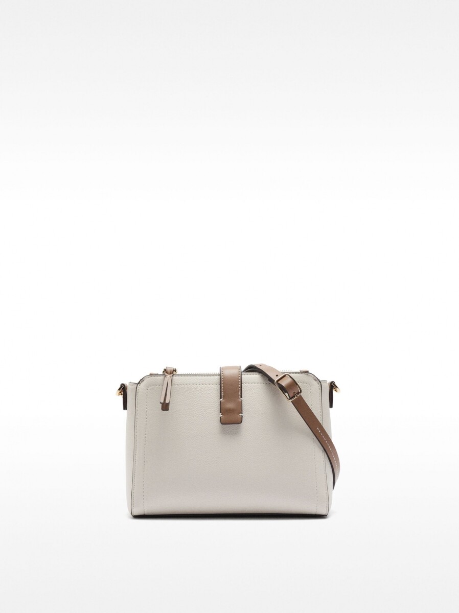 Bolso De Bandolera Con Textura - crudo 