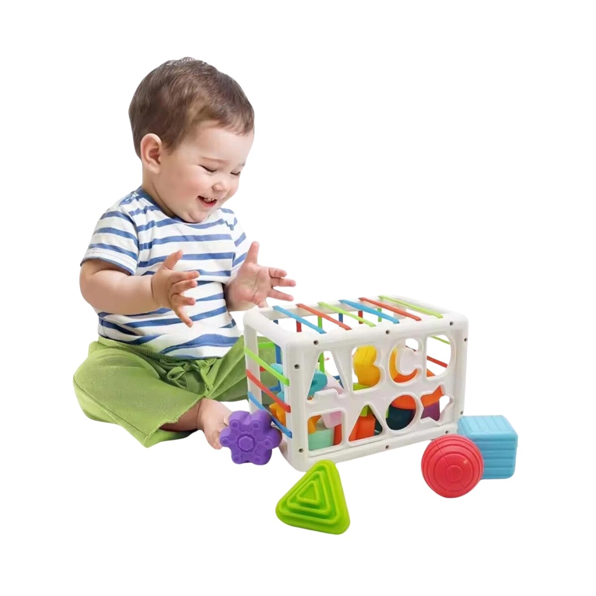 Juego Caja Didáctica Huanger Estimulación Motriz +14 Pz 