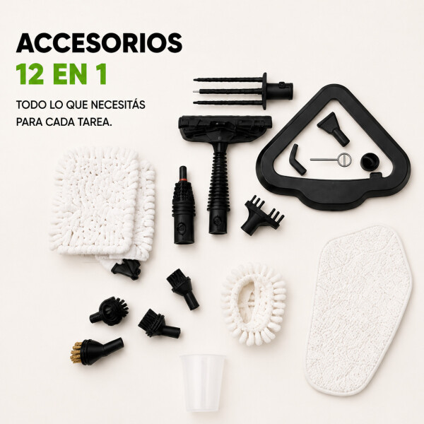 Limpiador A Vapor Goldtech 12 En 1 1300w 450ml Mopa Limpiador A Vapor Goldtech 12 En 1 1300w 450ml Mopa