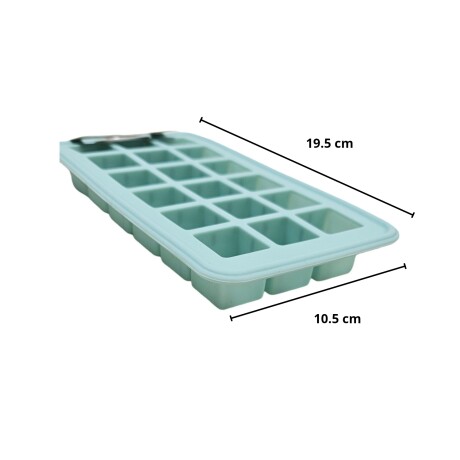 Cubetera Hielera Bandeja en Silicona para 18 Cubos de Hielo Salmón