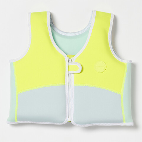 CHALECO Chaleco Salvavidas Niños Talle 3-6 Años Neon Yellow Sunnylife