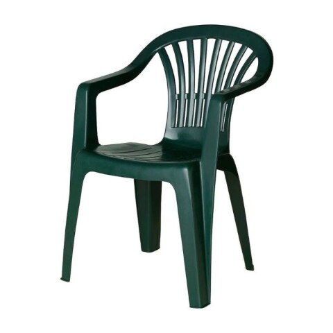 Silla PVC Altea con Posa Brazo Verde Silla PVC Altea con Posa Brazo Verde