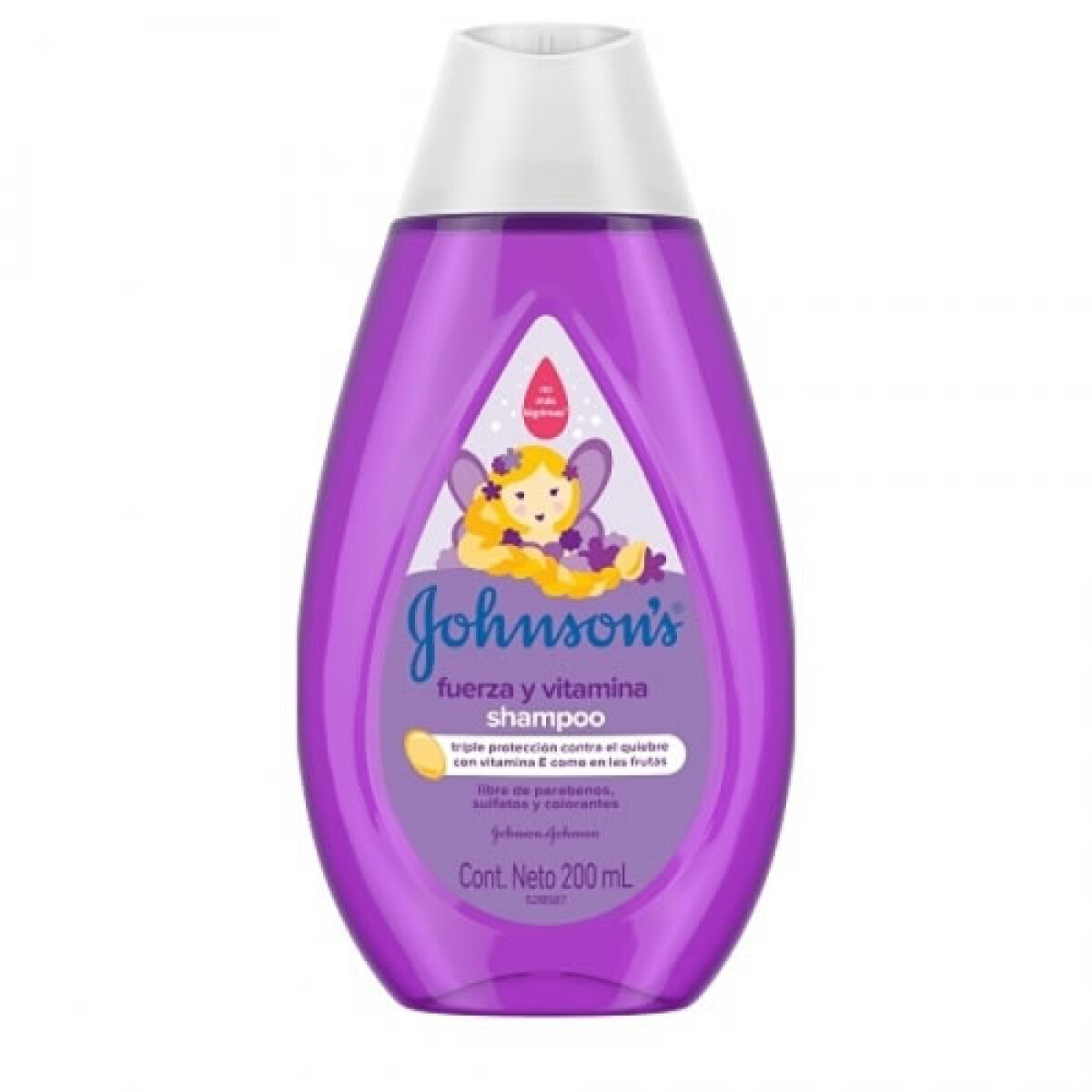 Shampoo J&J Fuerza y Vitamina 200 ml | Cuidado Capilar Suave y Nutritivo