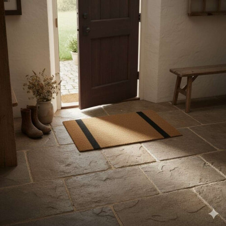 Alfombra Rect Lineas Seagrass 80X50Cm Bicolor