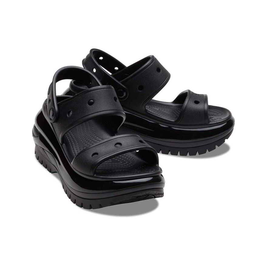 Plataformas Crocs Mega Crush Sandal - Unisex Black