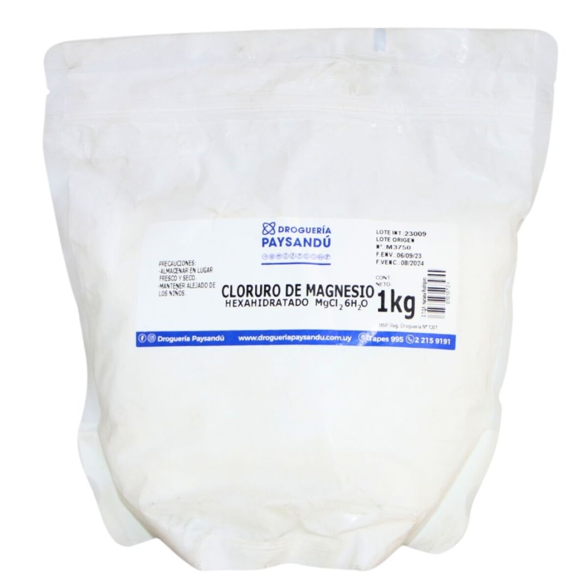 Cloruro de Magnesio Puro - 1 Kg 