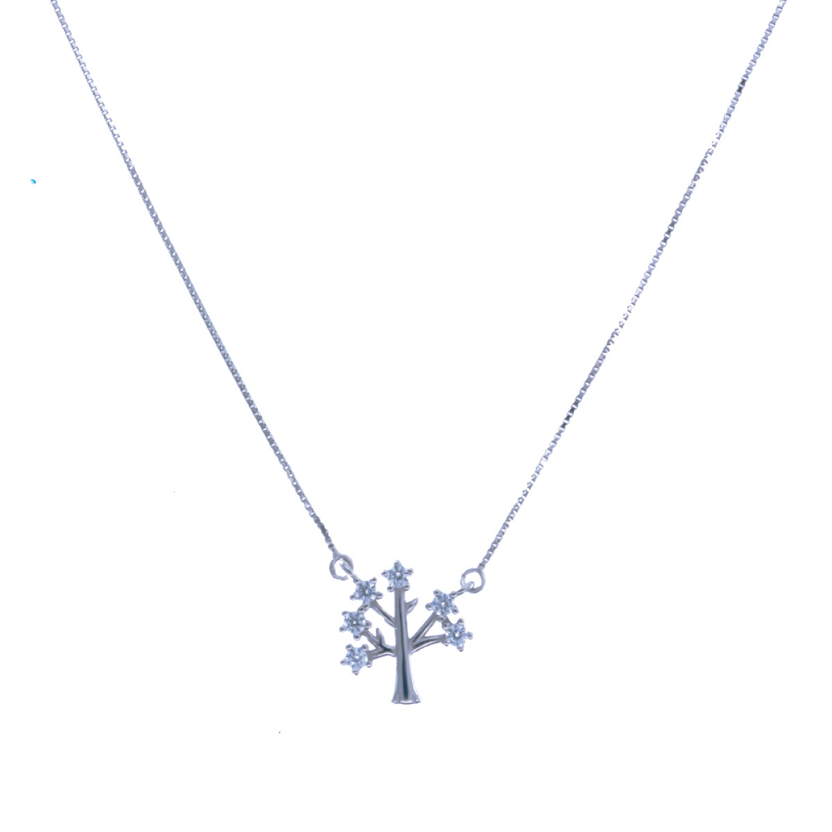 Cadena y dije Plata 925 rodinada y circonias 