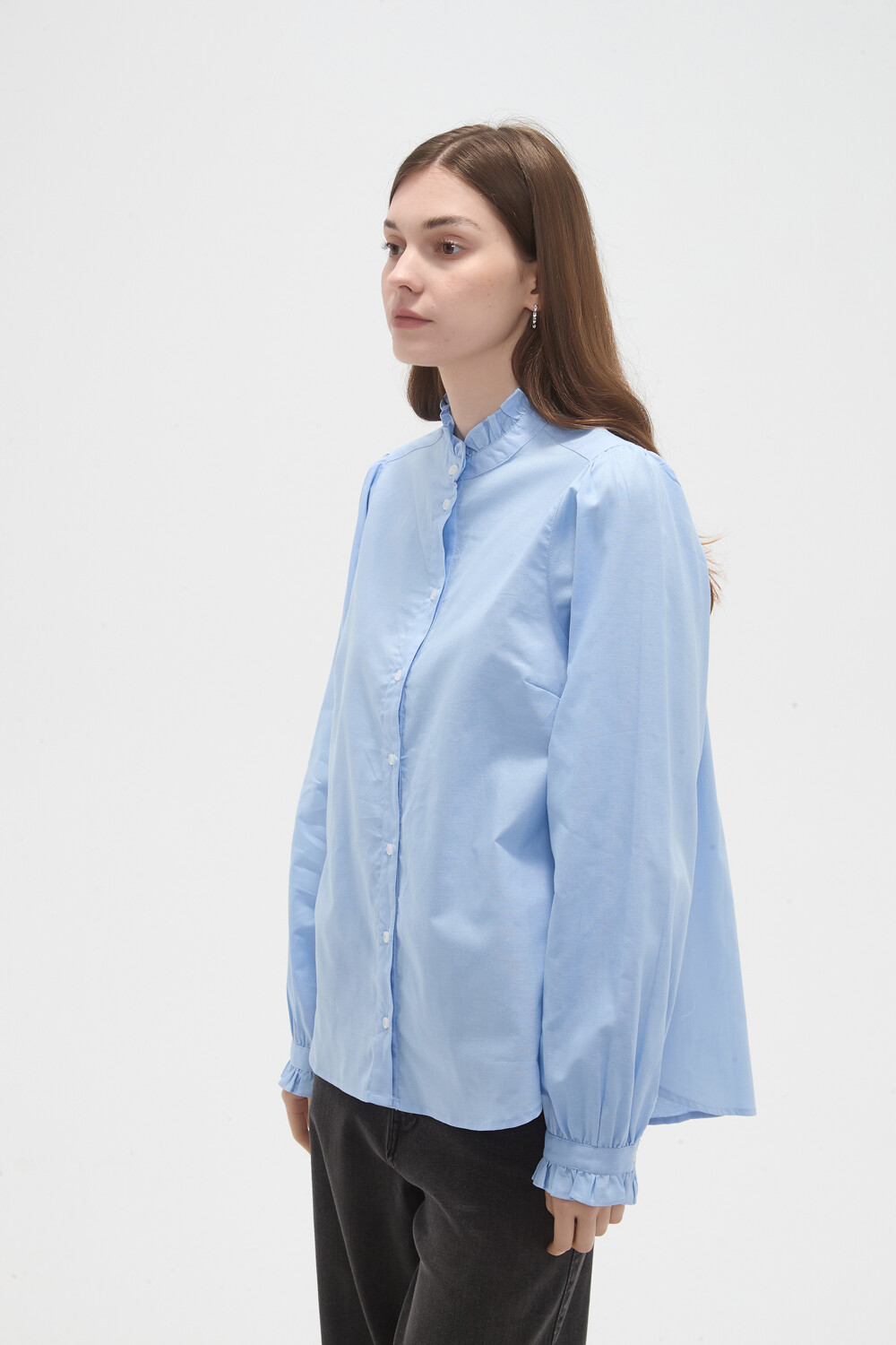 Camisa Siren Celeste Claro